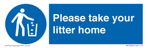 Please take your litter home